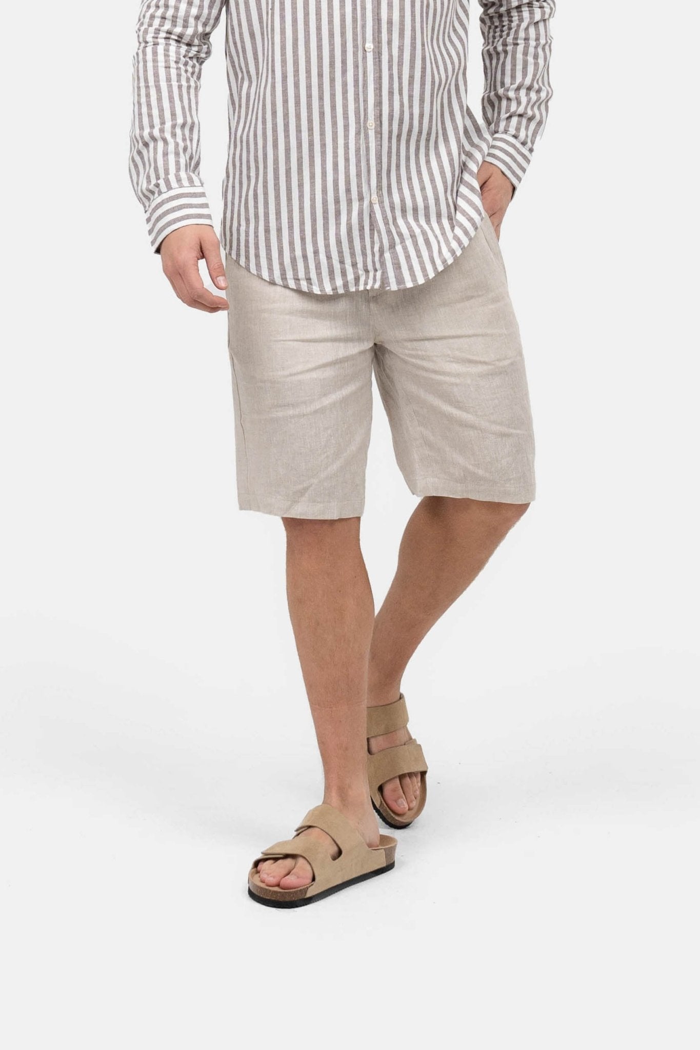 Hørshorts Beige | Skagen-clothing.dk